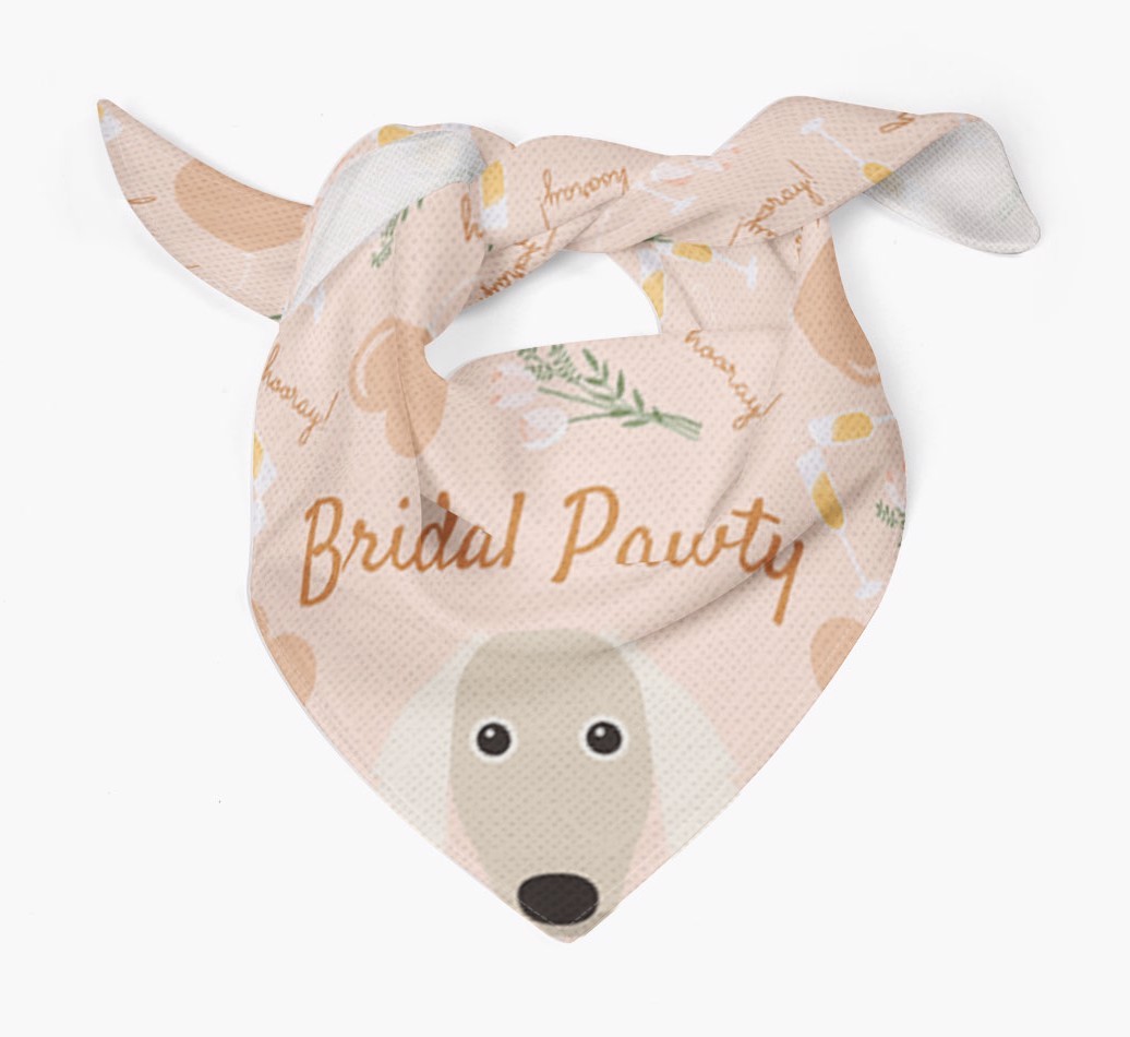 Bridal Pawty: Personalized {breedFullName} Bandana