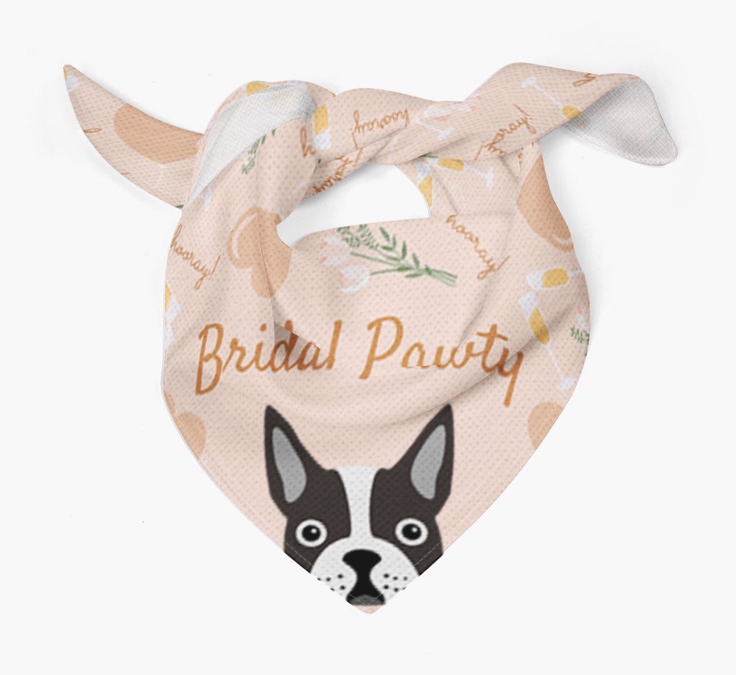 Bridal Pawty: Personalized {breedFullName} Bandana