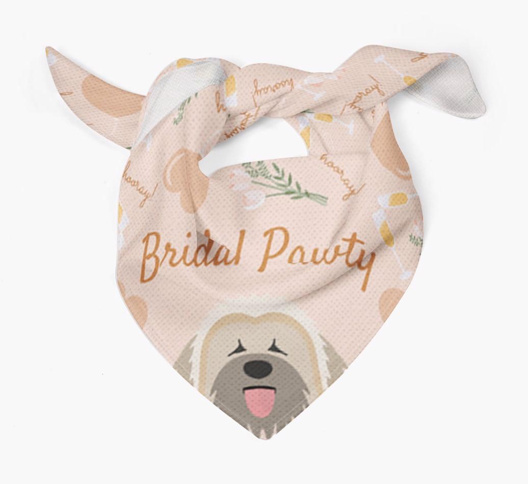 Bridal Pawty: Personalized {breedFullName} Bandana