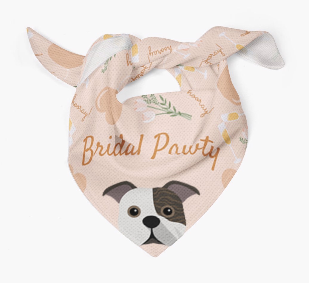 Bridal Pawty: Personalized {breedFullName} Bandana