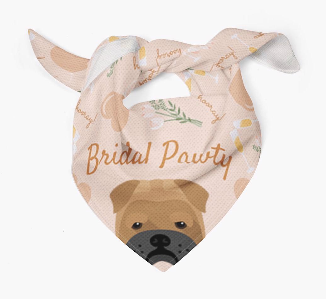 Bridal Pawty: Personalized {breedFullName} Bandana