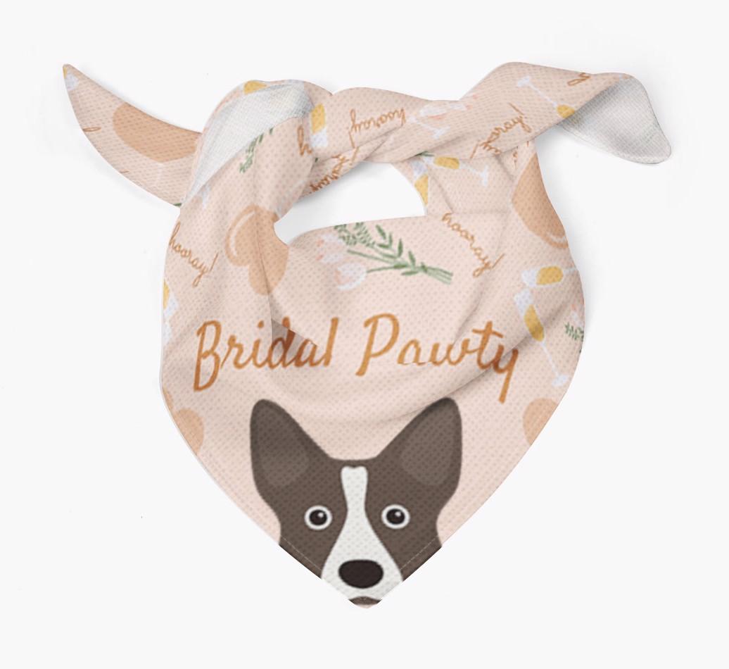 Bridal Pawty: Personalized {breedFullName} Bandana
