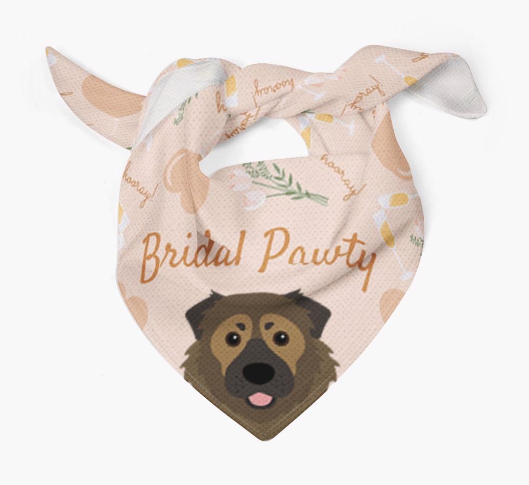 Bridal Pawty: Personalized {breedFullName} Bandana