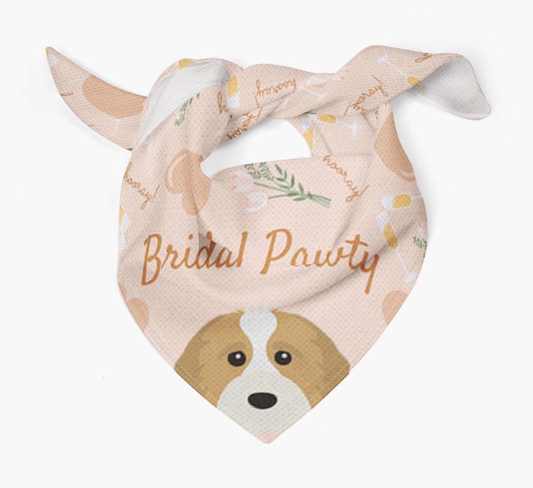 Bridal Pawty: Personalized {breedFullName} Bandana