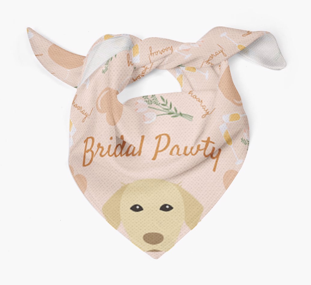 Bridal Pawty: Personalized {breedFullName} Bandana