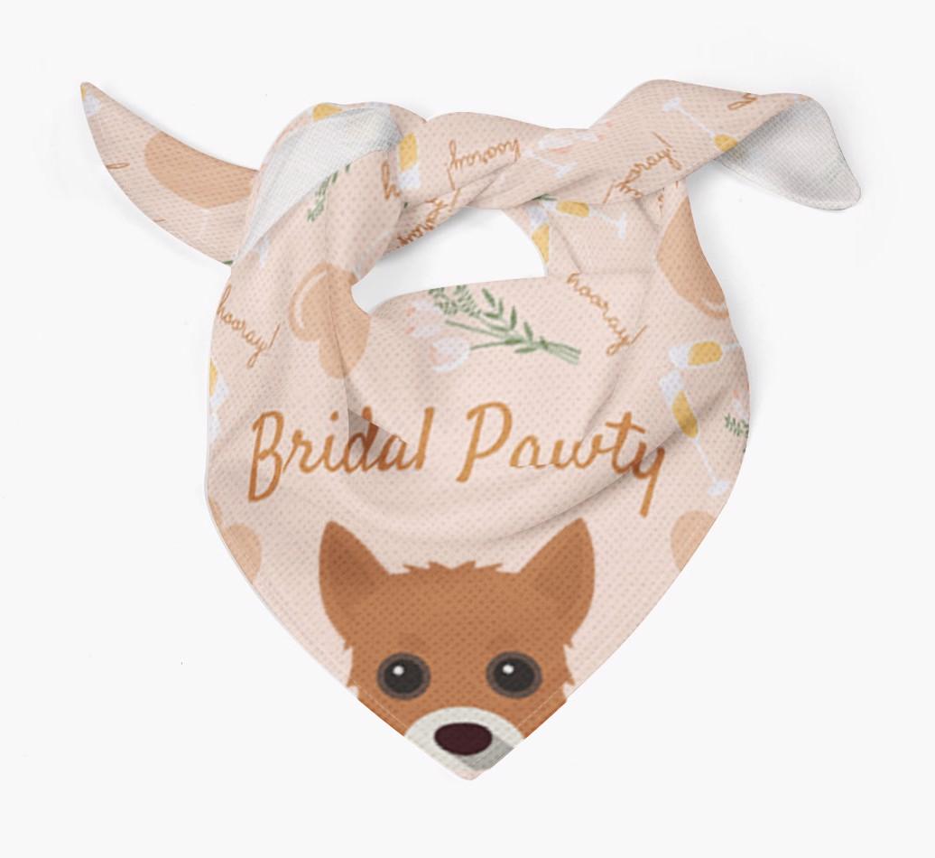 Bridal Pawty: Personalized {breedFullName} Bandana