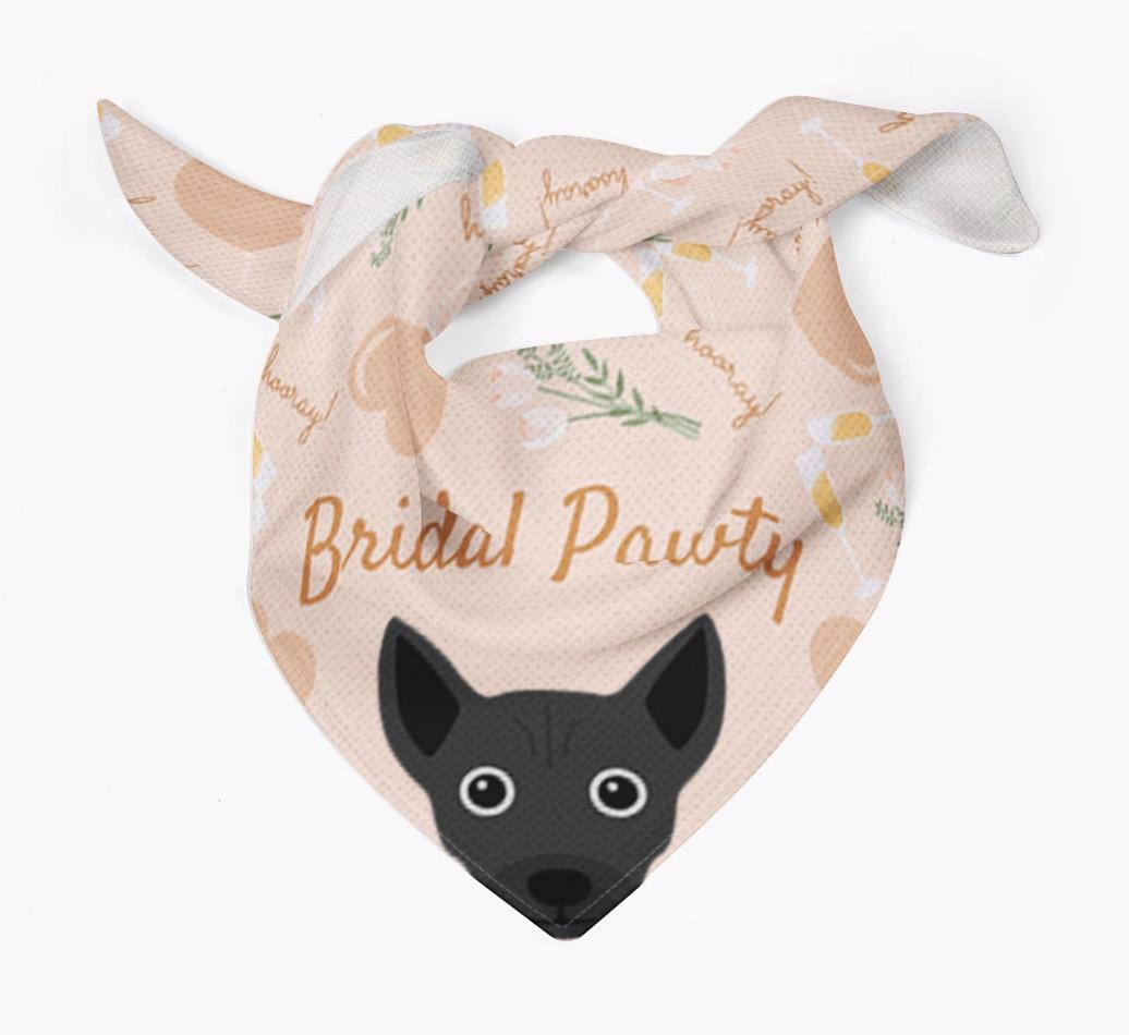 Bridal Pawty: Personalized {breedFullName} Bandana