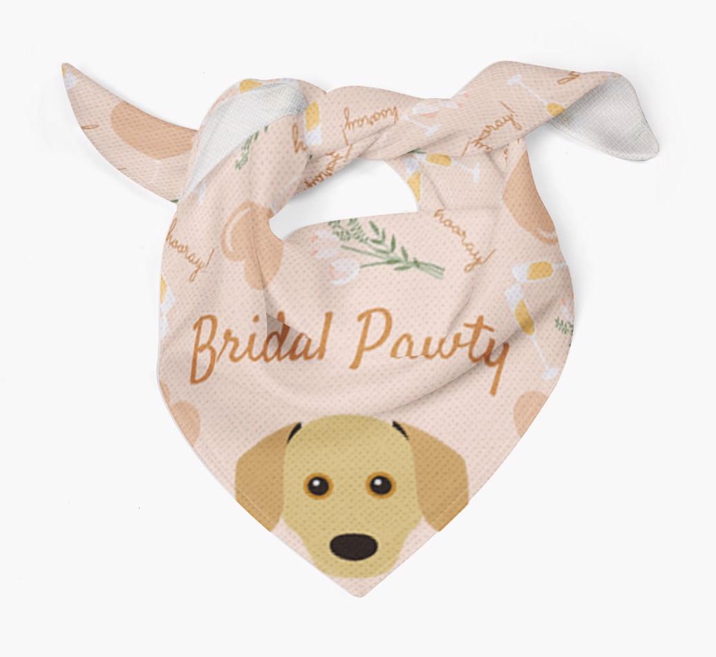 Bridal Pawty: Personalized {breedFullName} Bandana
