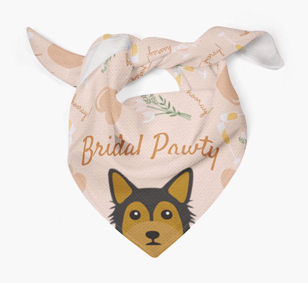 Bridal Pawty: Personalized {breedFullName} Bandana