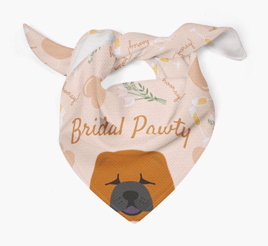 Bridal Pawty: Personalized {breedFullName} Bandana