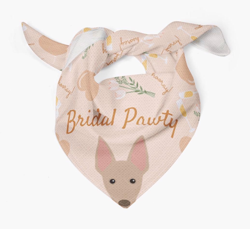 Bridal Pawty: Personalized {breedFullName} Bandana