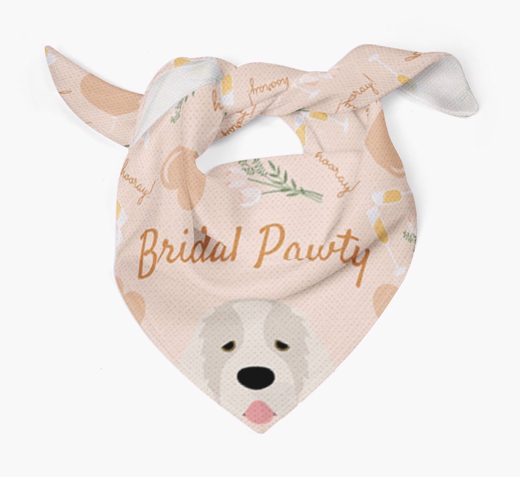 Bridal Pawty: Personalized {breedFullName} Bandana