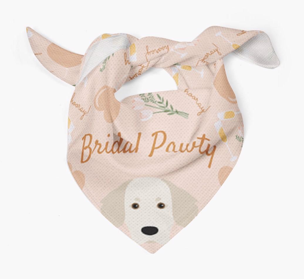 Bridal Pawty: Personalized {breedFullName} Bandana