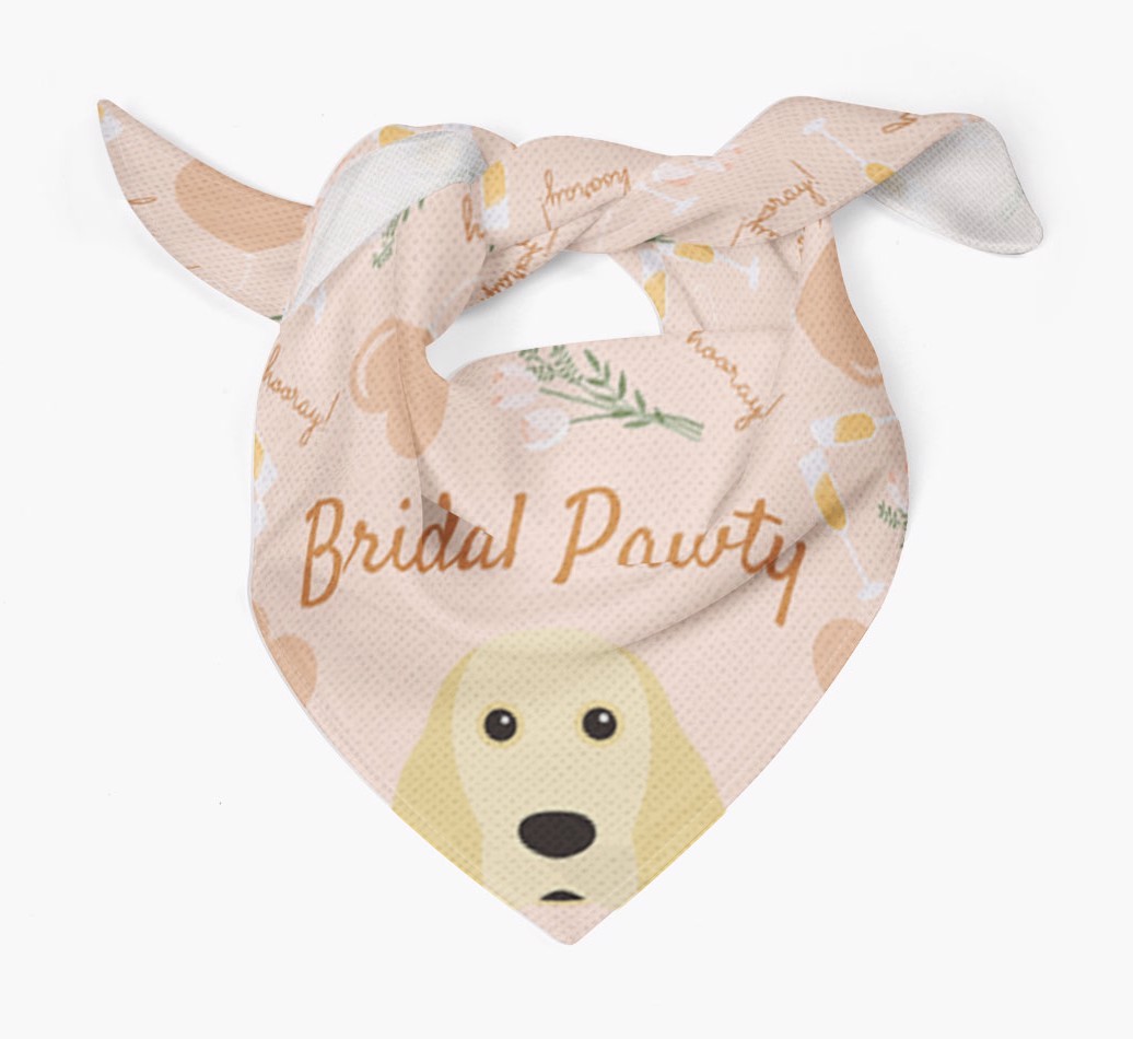 Bridal Pawty: Personalized {breedFullName} Bandana