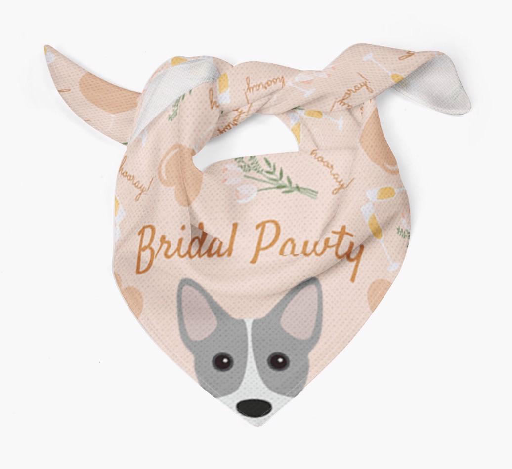 Bridal Pawty: Personalized {breedFullName} Bandana
