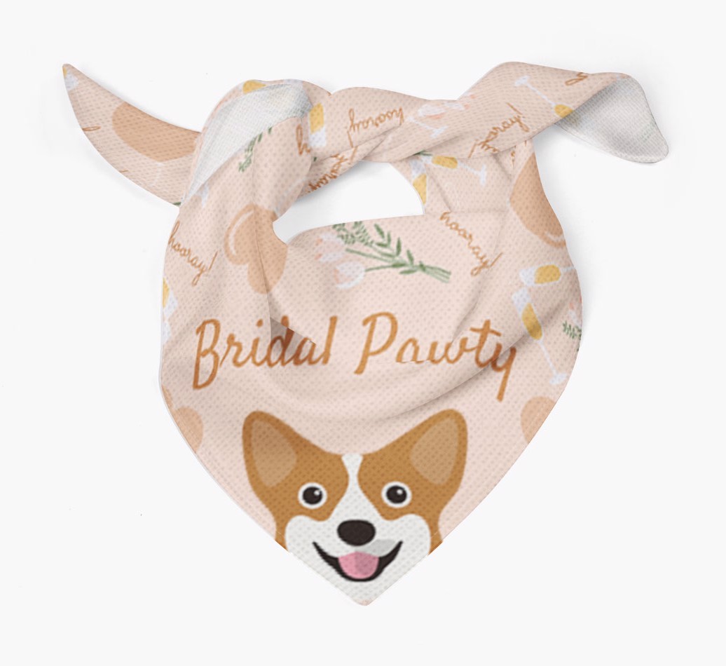 Bridal Pawty: Personalized {breedFullName} Bandana