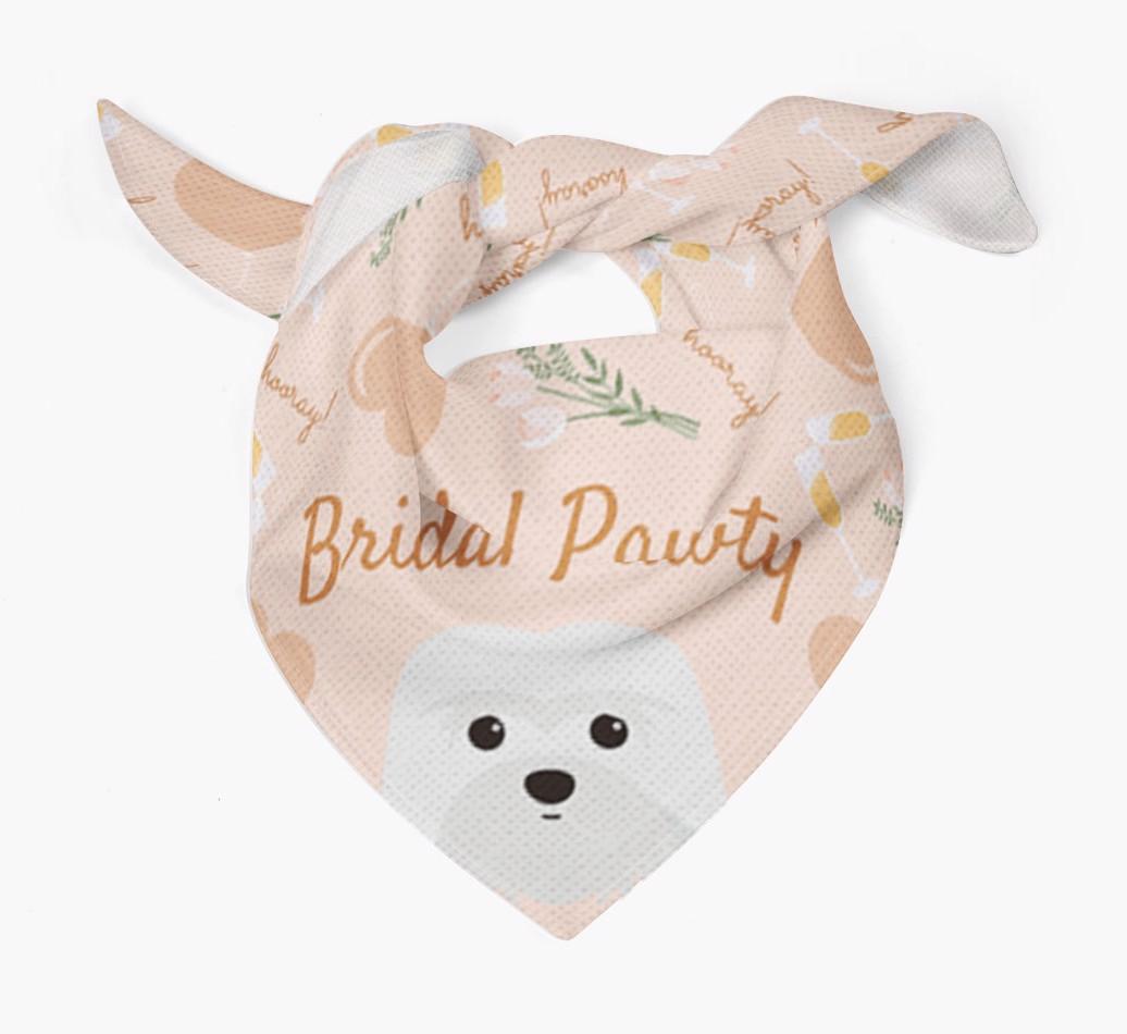 Bridal Pawty: Personalized {breedFullName} Bandana