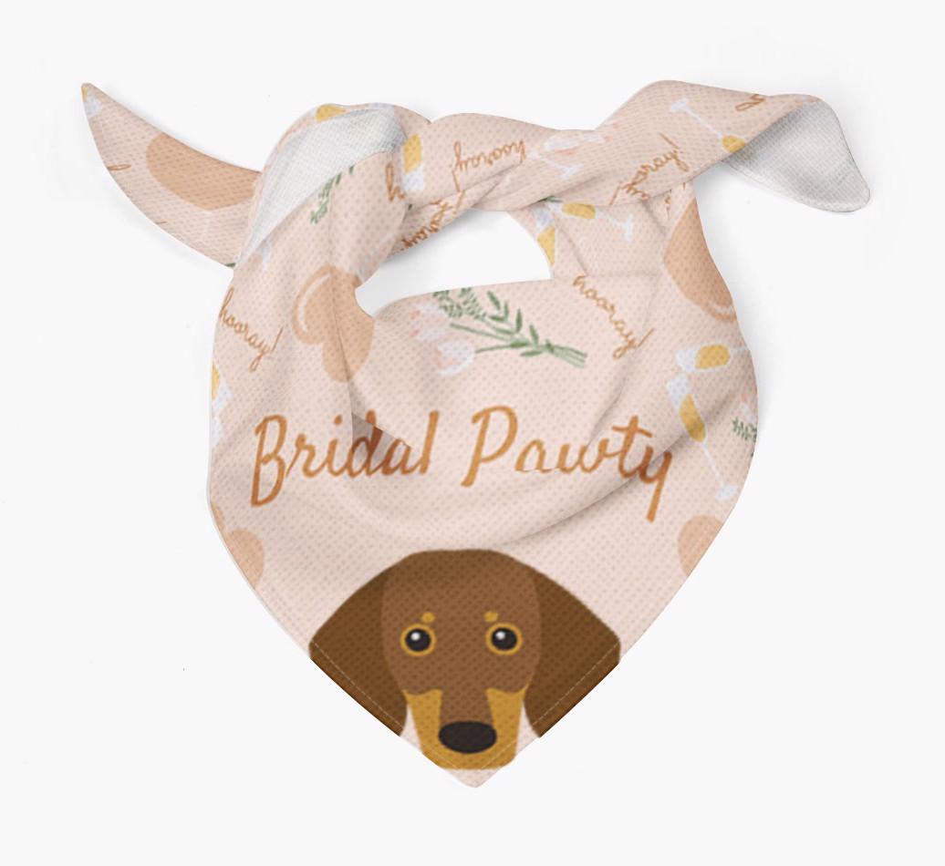 Bridal Pawty: Personalized {breedFullName} Bandana