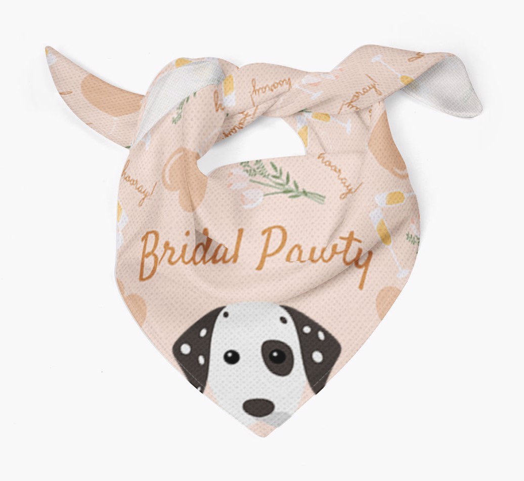 Bridal Pawty: Personalized {breedFullName} Bandana