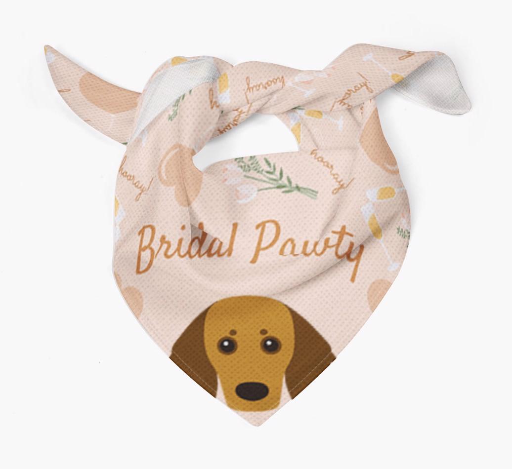 Bridal Pawty: Personalized {breedFullName} Bandana