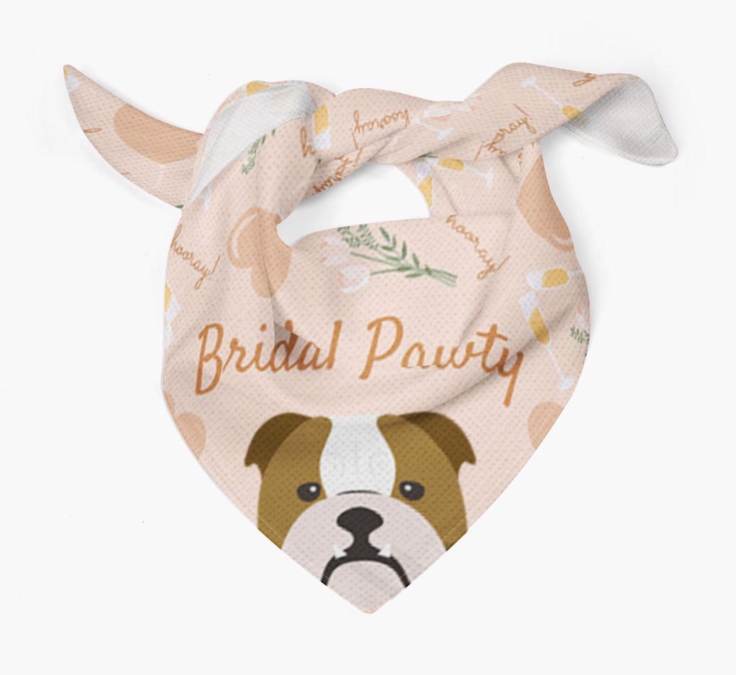 Bridal Pawty: Personalized {breedFullName} Bandana