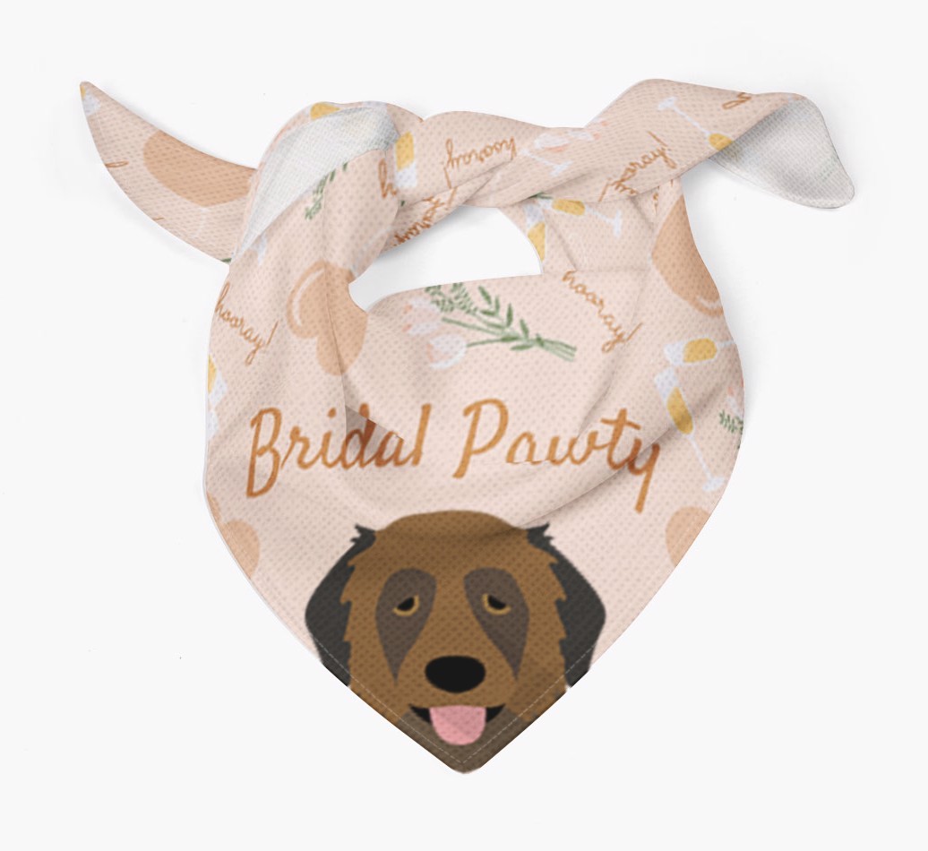 Bridal Pawty: Personalized {breedFullName} Bandana