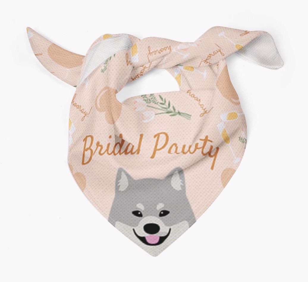 Bridal Pawty: Personalized {breedFullName} Bandana