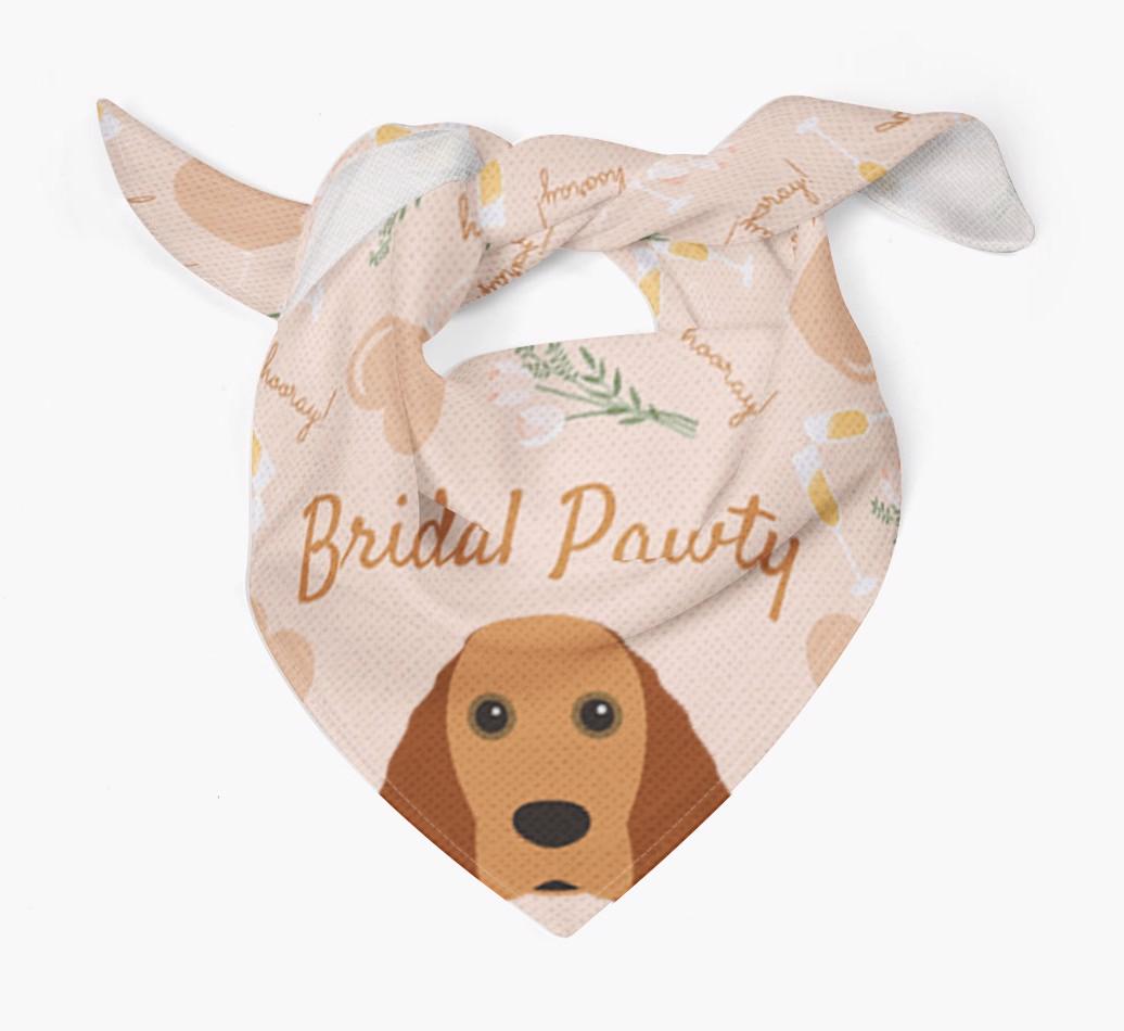 Bridal Pawty: Personalized {breedFullName} Bandana