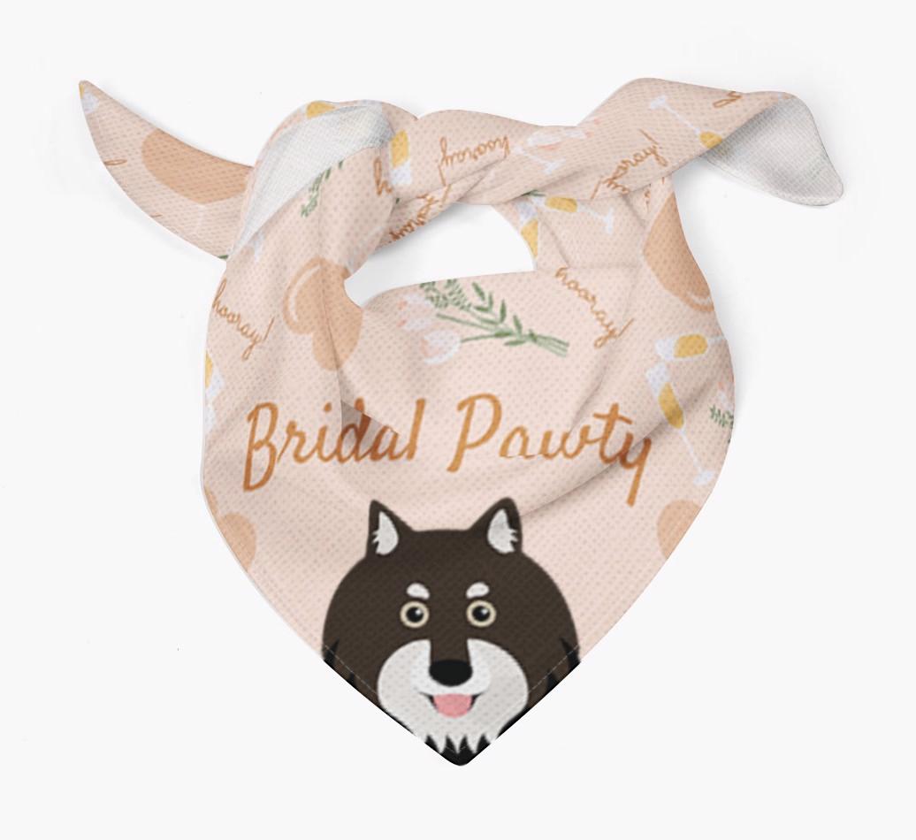 Bridal Pawty: Personalized {breedFullName} Bandana