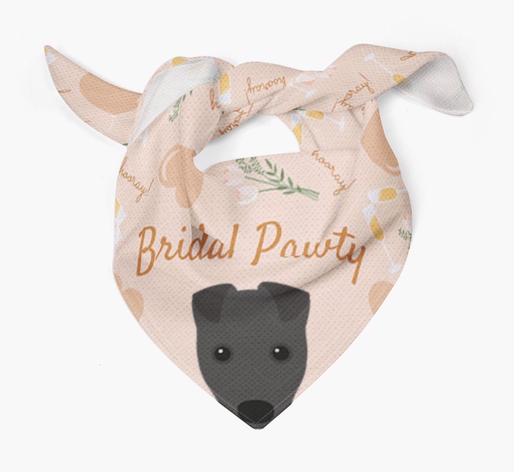 Bridal Pawty: Personalized {breedFullName} Bandana