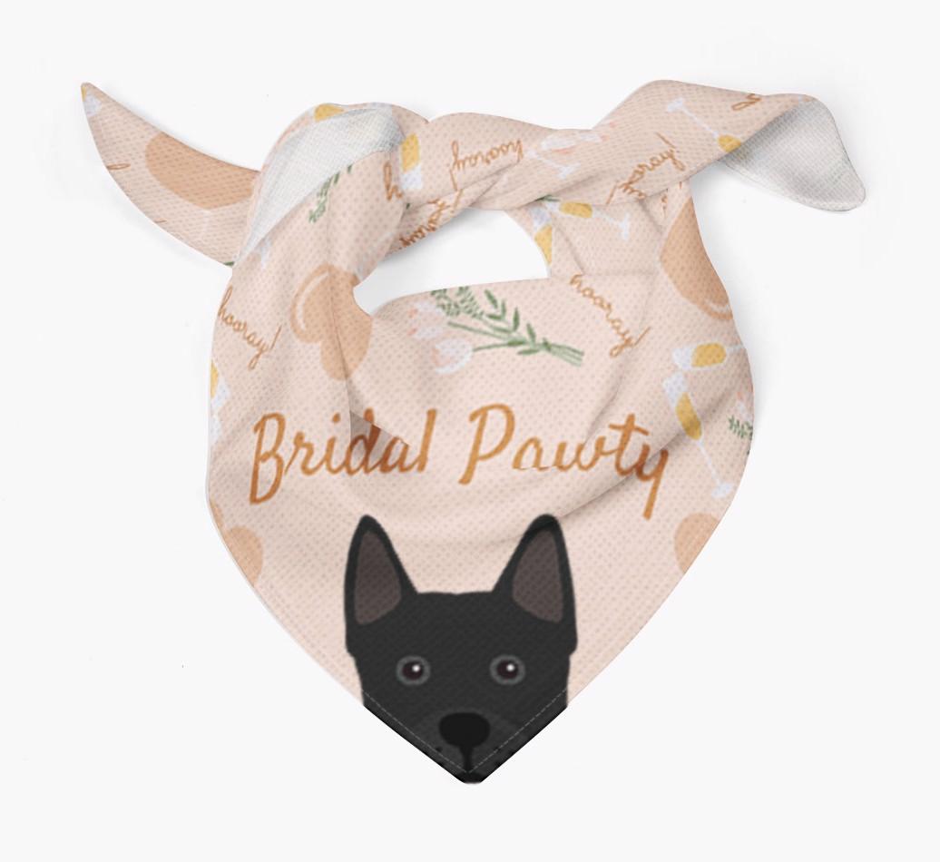 Bridal Pawty: Personalized {breedFullName} Bandana