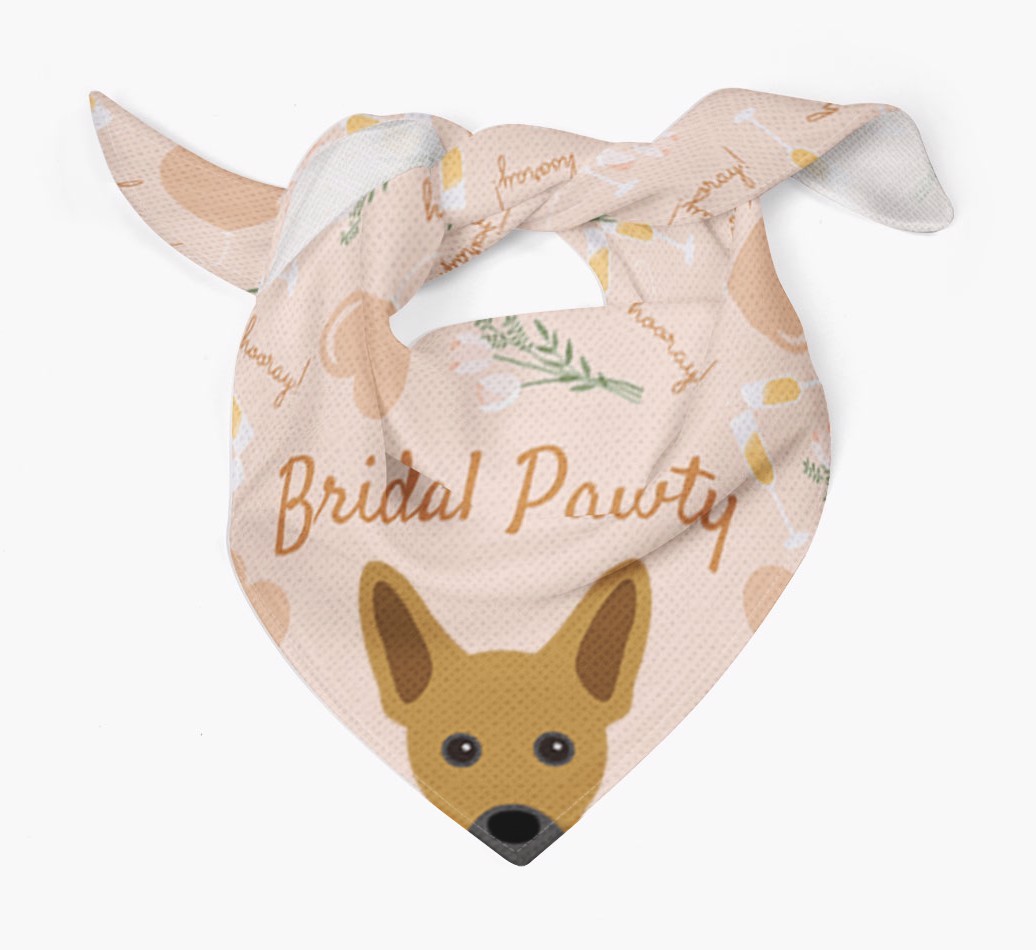 Bridal Pawty: Personalized {breedFullName} Bandana