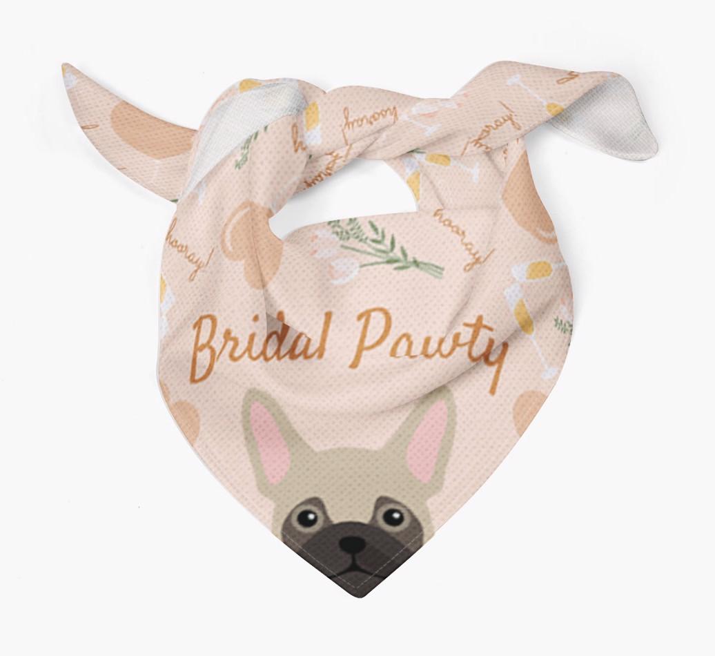 Bridal Pawty: Personalized {breedFullName} Bandana
