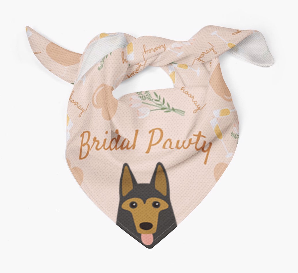Bridal Pawty: Personalized {breedFullName} Bandana