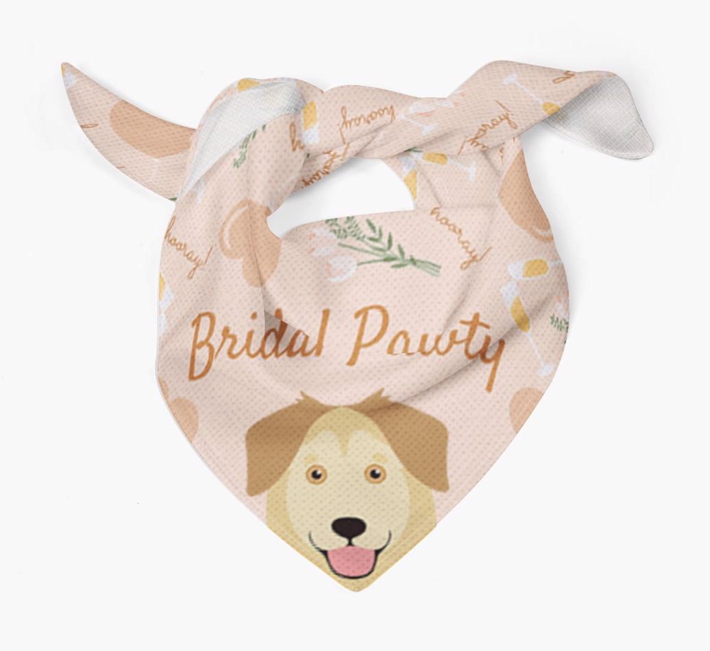 Bridal Pawty: Personalized {breedFullName} Bandana