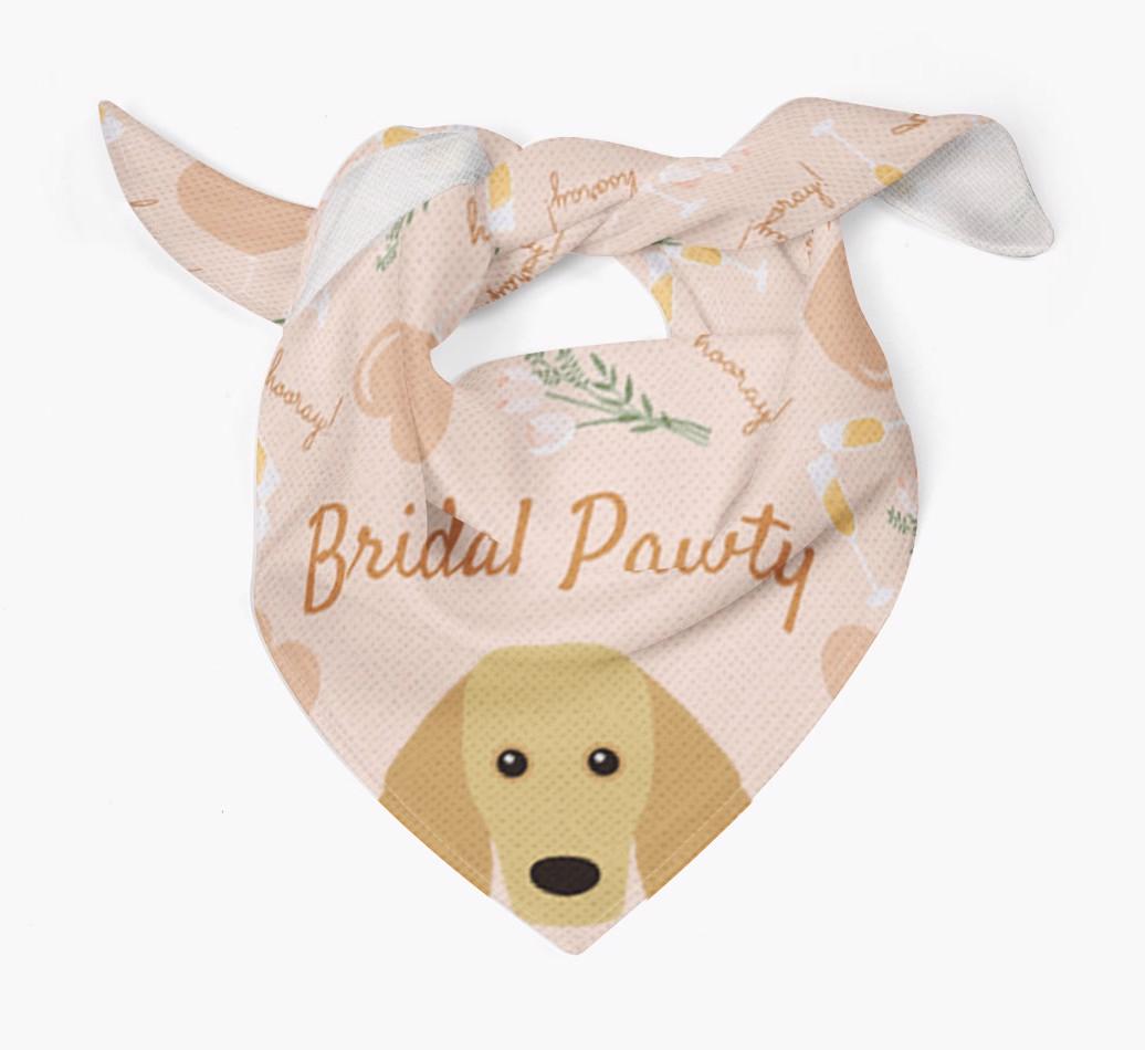 Bridal Pawty: Personalized {breedFullName} Bandana