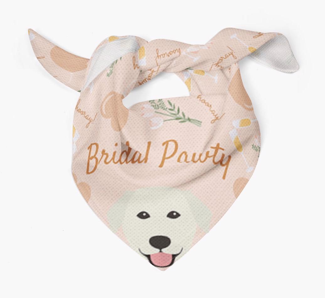 Bridal Pawty: Personalized {breedFullName} Bandana