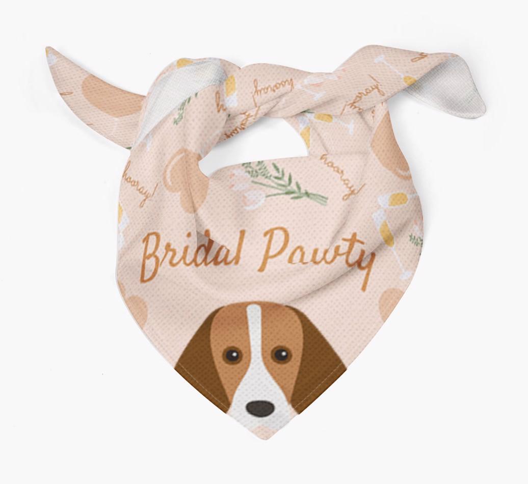 Bridal Pawty: Personalized {breedFullName} Bandana