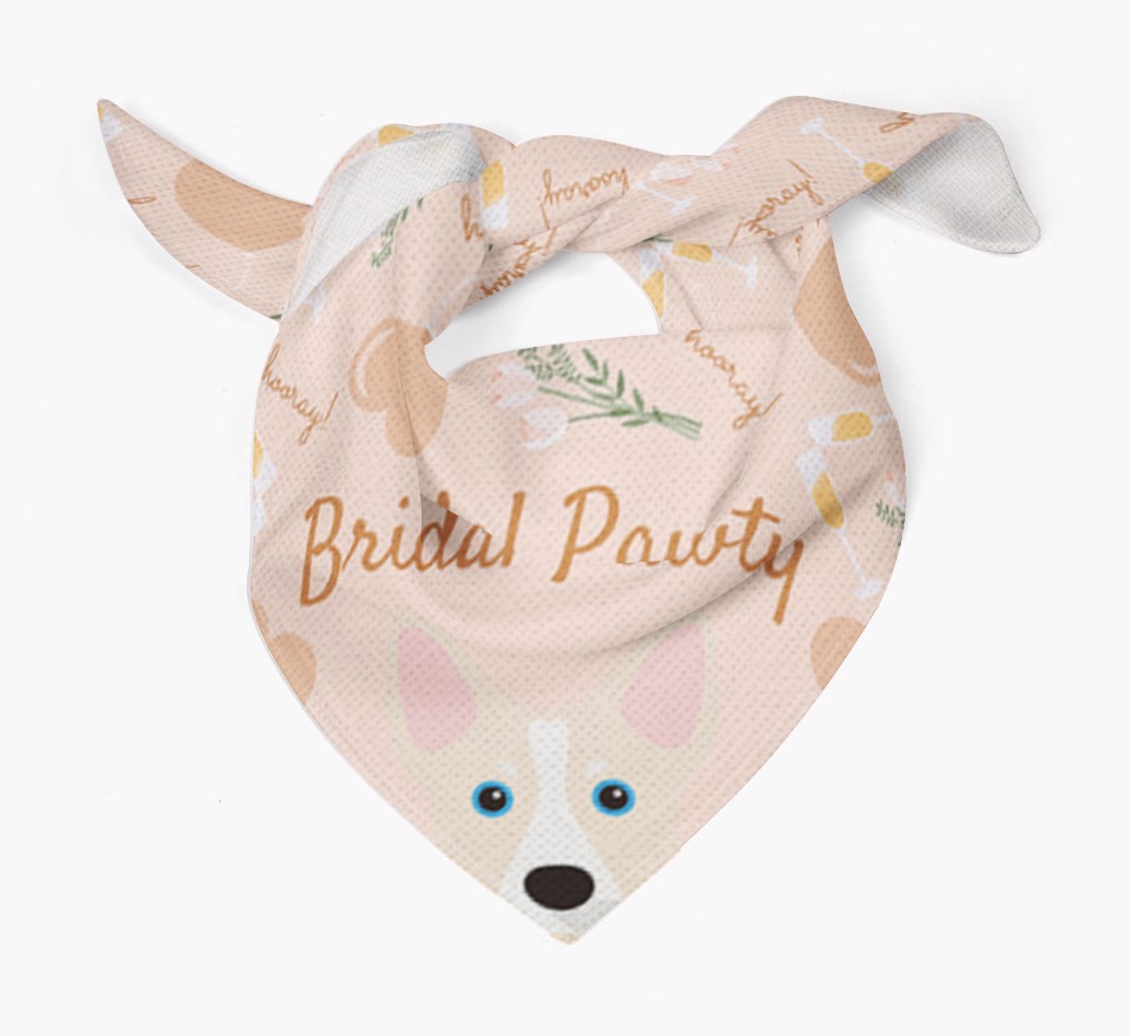 Bridal Pawty: Personalized {breedFullName} Bandana