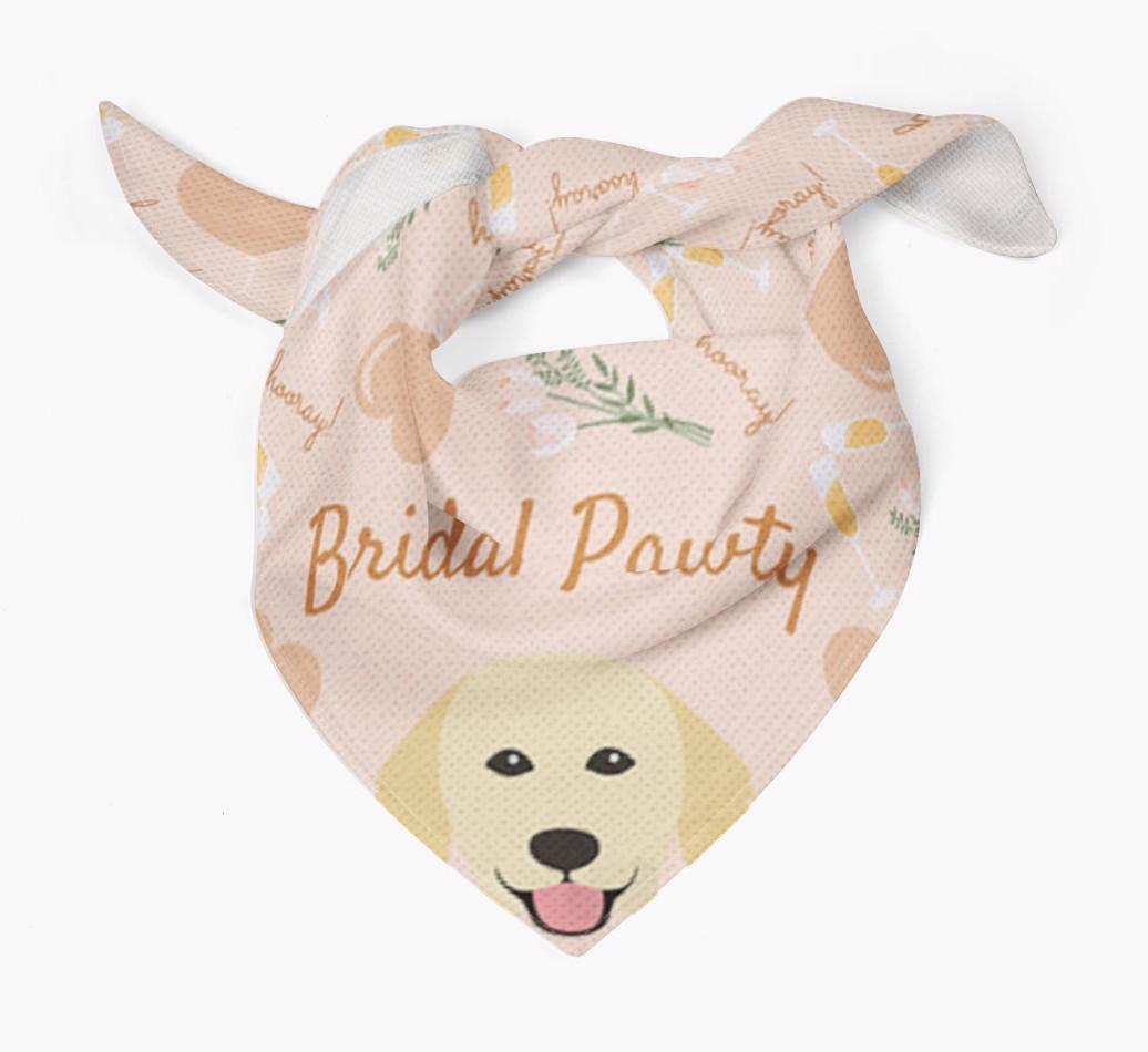Bridal Pawty: Personalized {breedFullName} Bandana