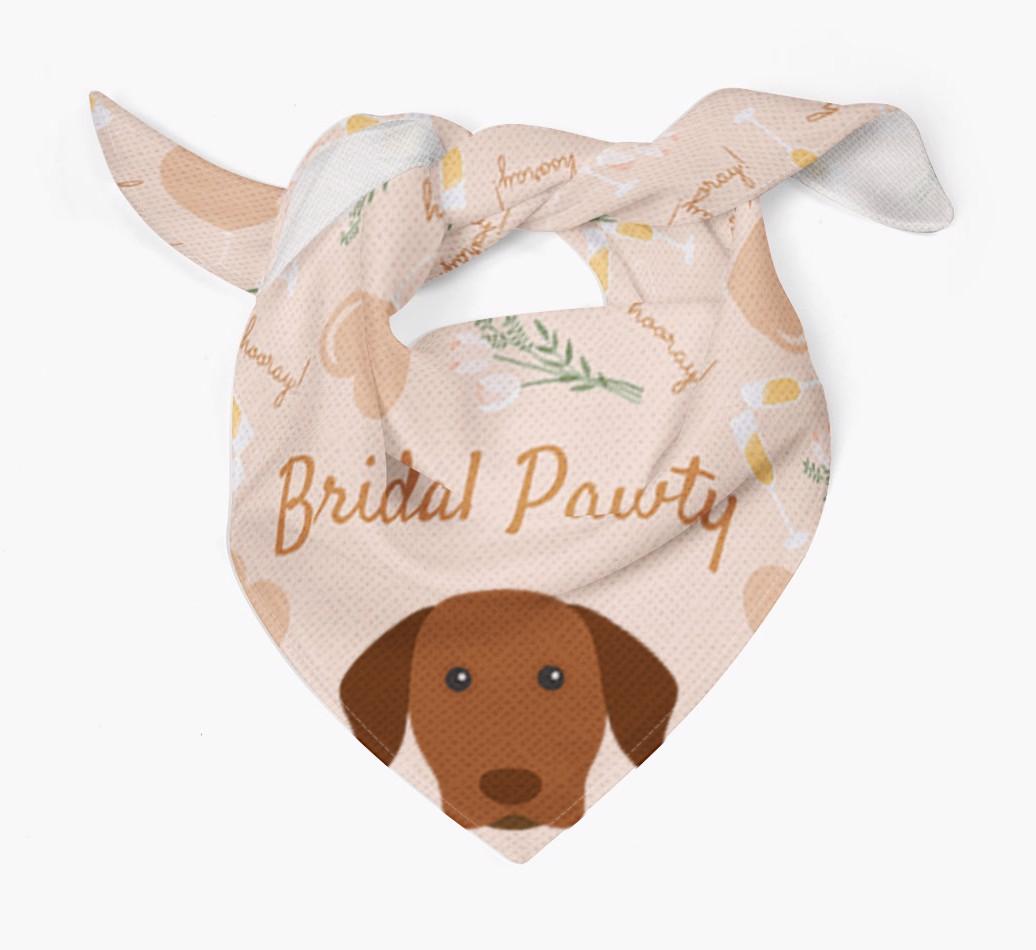 Bridal Pawty: Personalised {breedFullName} Bandana