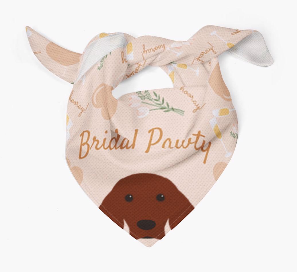 Bridal Pawty: Personalized {breedFullName} Bandana