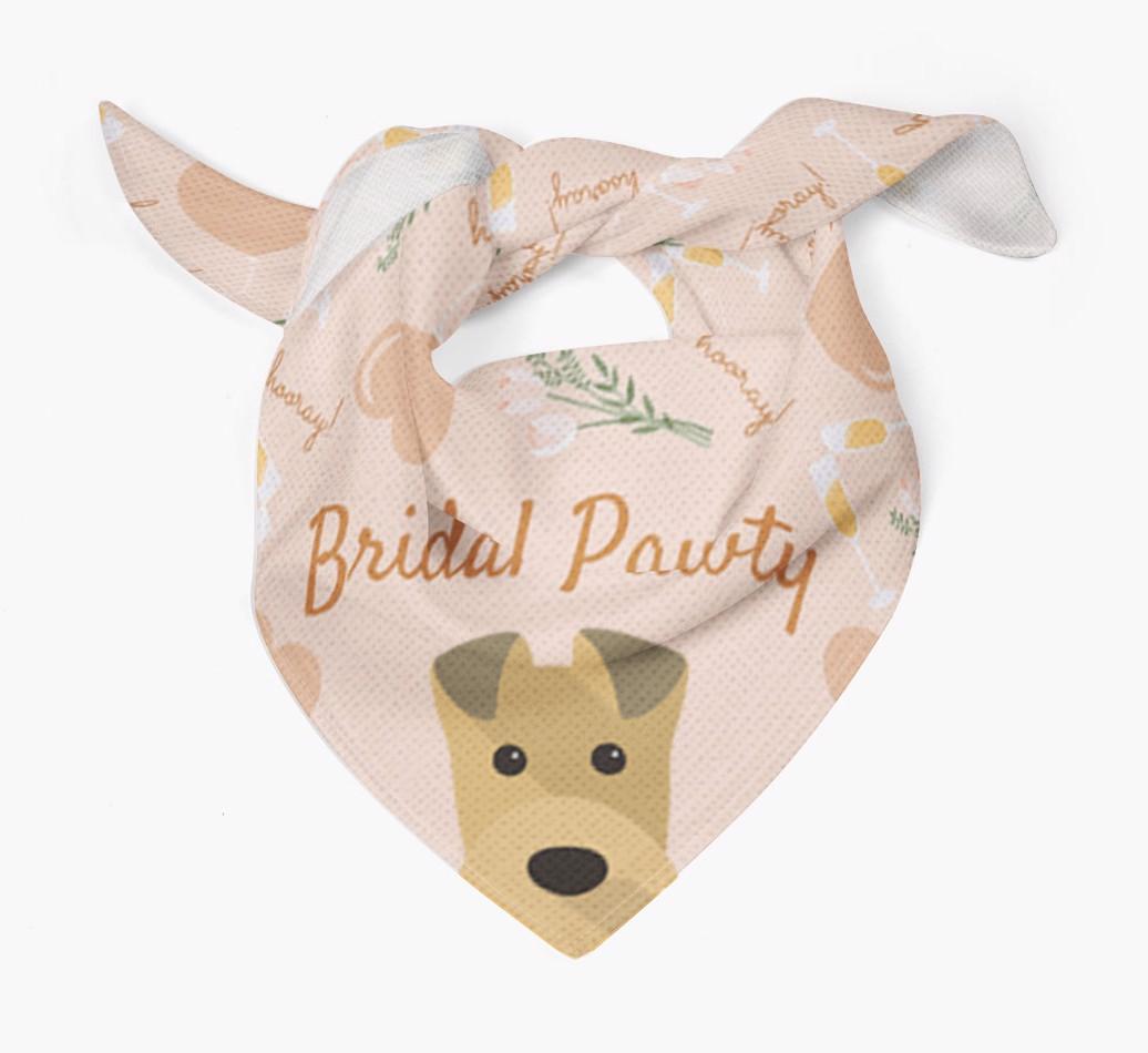Bridal Pawty: Personalized {breedFullName} Bandana