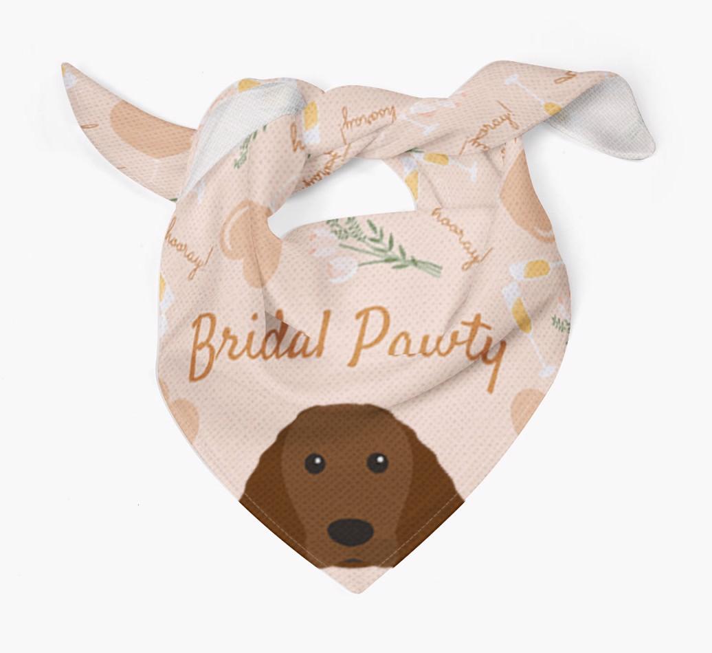 Bridal Pawty: Personalized {breedFullName} Bandana