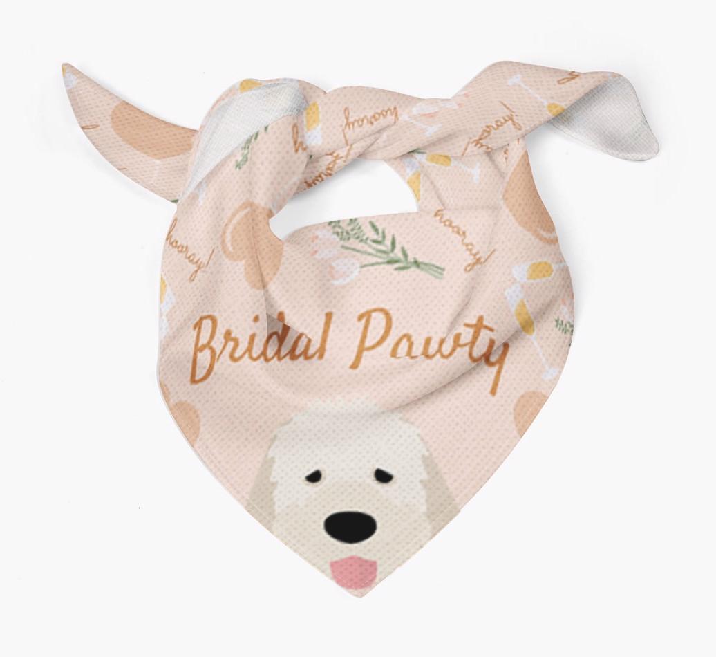 Bridal Pawty: Personalized {breedFullName} Bandana