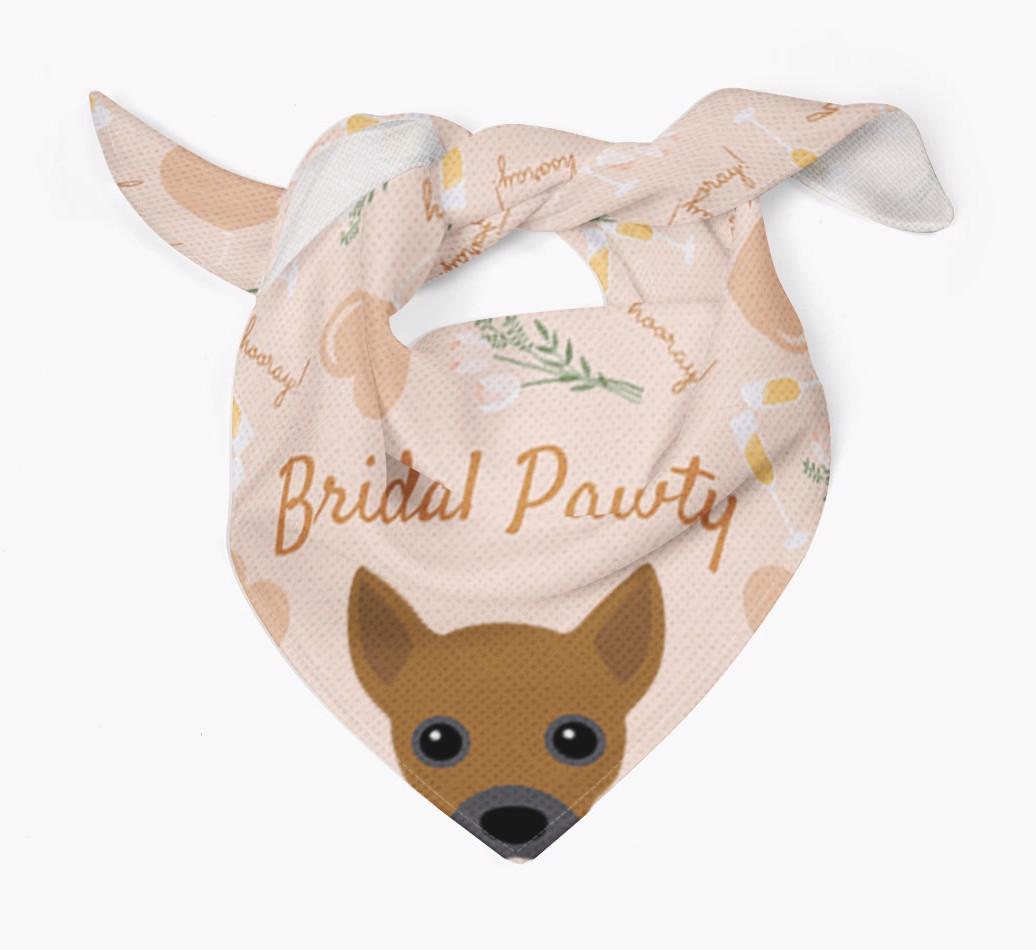 Bridal Pawty: Personalized {breedFullName} Bandana