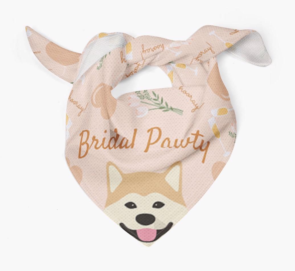 Bridal Pawty: Personalized {breedFullName} Bandana