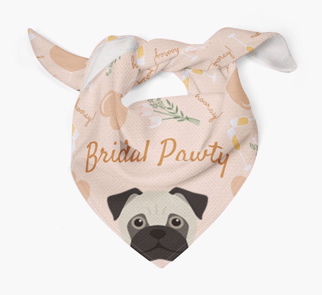 Bridal Pawty: Personalized {breedFullName} Bandana