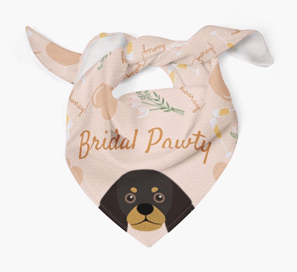Bridal Pawty: Personalized {breedFullName} Bandana