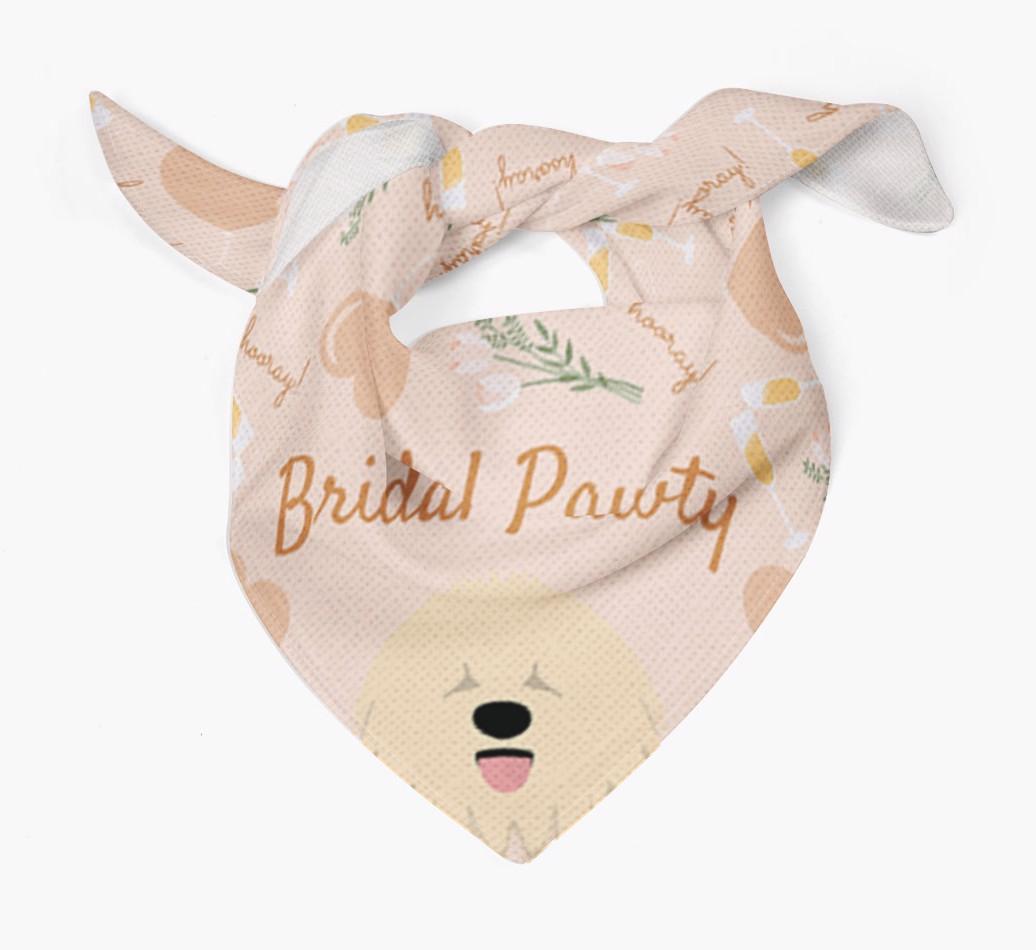 Bridal Pawty: Personalized {breedFullName} Bandana